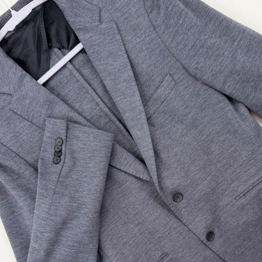 Hugo Boss Norwin1 Blazer Mens 40R Grey Stretch Jersey Slim Fit Excellent